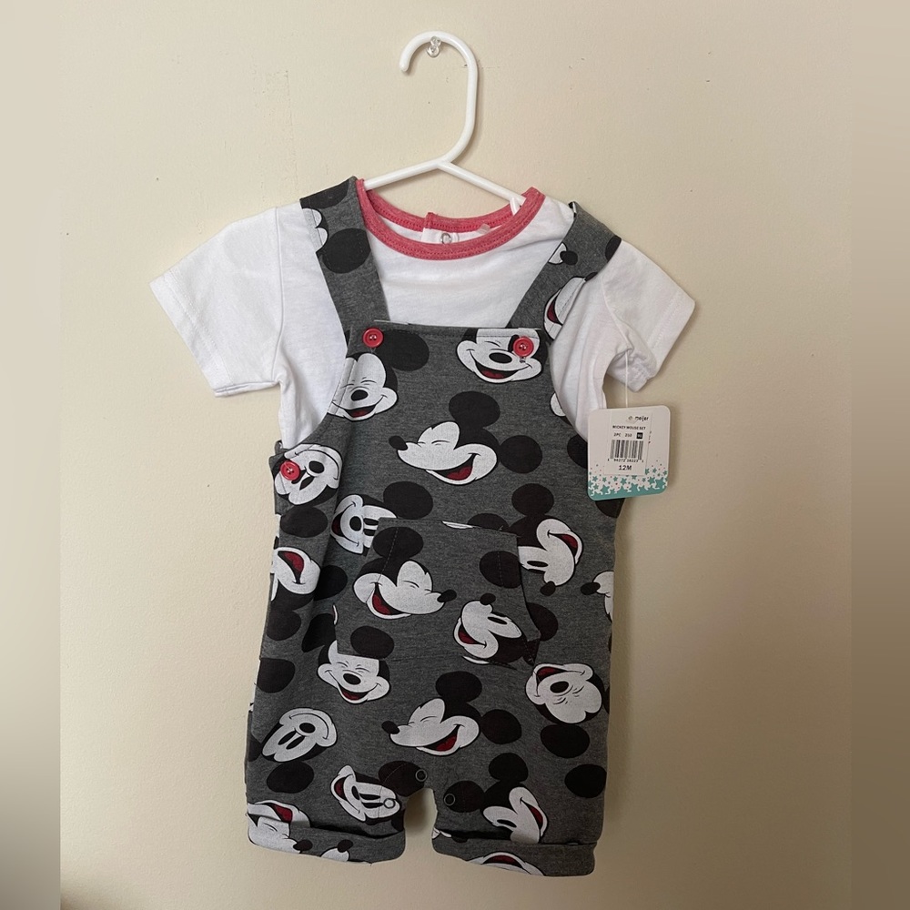 Mickey Mouse Baby Overall Outfit